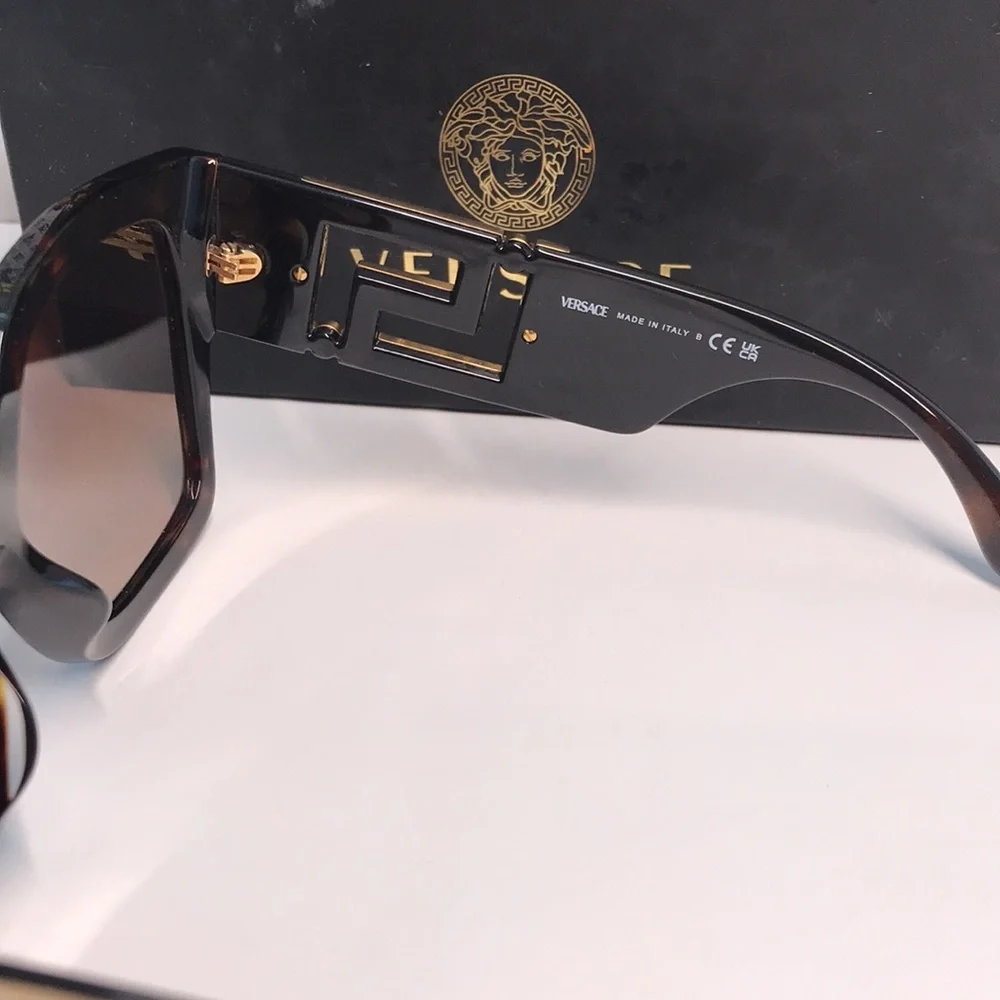 NEW AUTHENTIC Versace Tortoise Shell Sunglasses VE4402 8788 - Picture 10 of 16